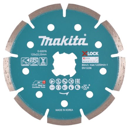 Makita E-02076 Gyémánttárcsa szegmenses X-LOCK
