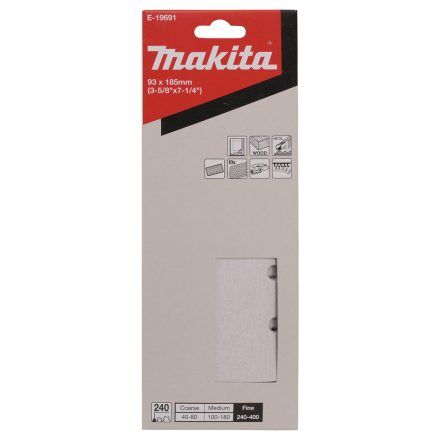 Makita  E-19691 Csiszolópapír 93x185m K240 10db