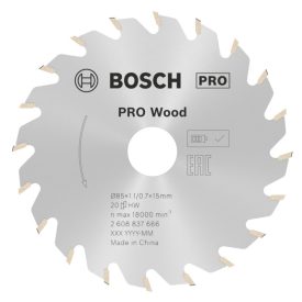 Bosch 2608837666 PRO Körfűrészlap ST WO H 85x15 T20