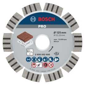   Bosch 2608602680 PRO Abrasive gyémánttárcsa 125x22,23x2,2x12mm