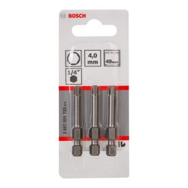   Bosch 2607001733 Csavarozó bitfej, extra kemény, imbusz H4x49mm 3db