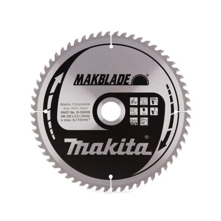 Makita B-09008 Körfűrészlap Makblade 250/30mm Z60