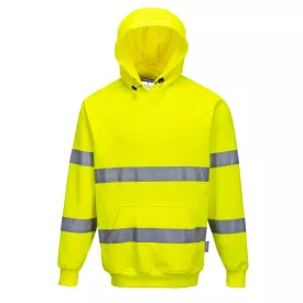   Munkavédelmi  Pulóver PORTWEST B304 M-es jólláthatósági narancs, belebújós, kapucnis PW-B304YER