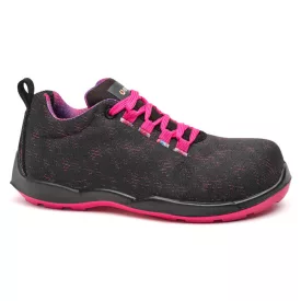   Munkavédelmi  Cipő Női BASE Violet fekete-fukszia S3 SRC PW-B0677CBFU 35-ös