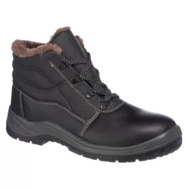   Munkavédelmi  Bakancs PORTWEST Kumo Fur-Lined fekete bőr bélelt S3 FD33BKR 38-as