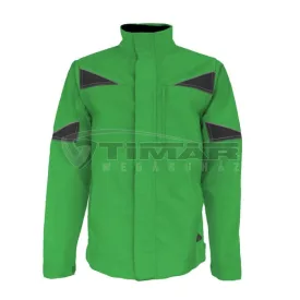  Munkavédelmi  Kabát TOP_NOVA-J-GR-5XL TOP NOVA zöld, állítható mandzsetta és derék rész 5XL
