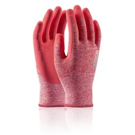   Munkavédelmi  Kesztyű A8083-SPE Ardon Nature Touch latex hab mártott Pink 8-as