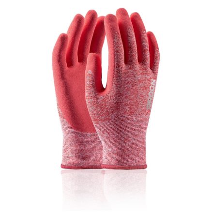 Munkavédelmi  Kesztyű A8083-SPE Ardon Nature Touch latex hab mártott Pink 8-as