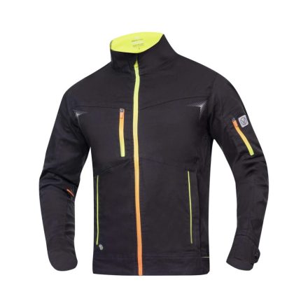 Munkavédelmi  Kabát Ardon CREATRON XL-es, fekete-neon H6649