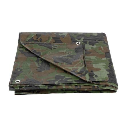 ST  Ponyva Tarpaulin Khaki 6x10m-es 80gr/m2 TEREPMINTÁS  2170026
