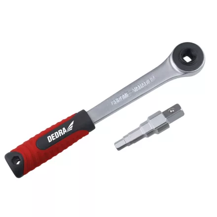 Dedra 12H020 Cafni kulcs racsnis hajtószáral 1/2" 2 részes készlet