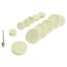   Dedra 08T607 Polírozó filc készlet mini csiszolóhoz, 14 részes