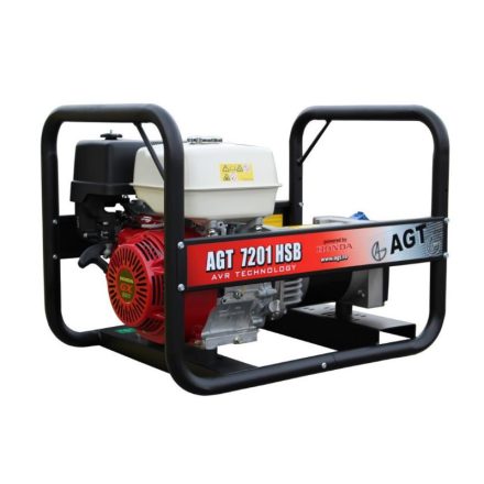 AGT 7201HSB  Standard Áramfejlesztő 1 fázisú HONDA GX390 motor, AVR, 391cm3,  20-7201HSBAVR