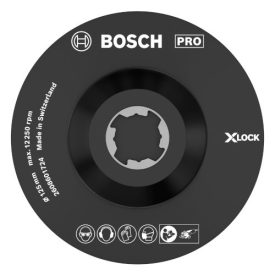   Bosch 2608601724 PRO X-LOCK alátéttányér, központosító csappal, 125 mm SCM