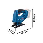 Bosch  06015B7020 GST 183-LI Akkus szúrófűrész 18V akku és tötő nélkül karton