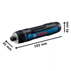Bosch Go Akkus csavarhúzó beépített akkumulátorral (USB-ről tölthető), tárolótokban 06019H2201
