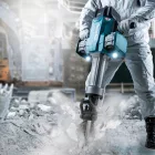 Makita HM004GZ01 Akkus bontókalapács 28mm-es hatlap, AWS 2x40V max XGT akku és töltő, karton