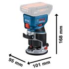 Bosch GKF 18V-8 Akkus élmaró 18V akku és töltő nélkül 06016C2000  karton