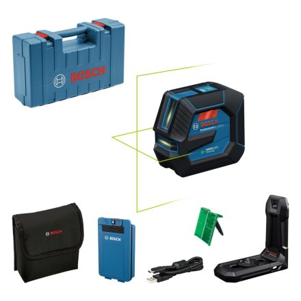 BOSCH  GLL 20-22G Vonallézer akkuval , BT150 állvánnyal karton 0601065602