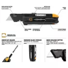 TOUGHBUILT TB-H4-12-IM 5 funkciós összecsukható trapézpengés kés