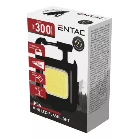   Entac Mini Kocka Elemlámpa, kulcstartós, beépített akkuval  EFL-CUBE/5999097996127