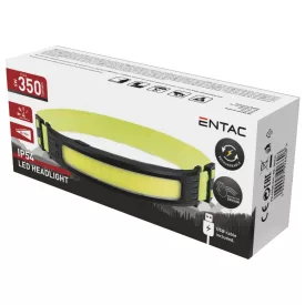   Entac Fejlámpa, beépített akkuval, 5W/350Lm  EHL-RE-350LM/5999097996608