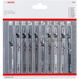   Bosch 2607011172 Szúrófűrészlap készlet Clean for Wood and Hard Wood 10 részes