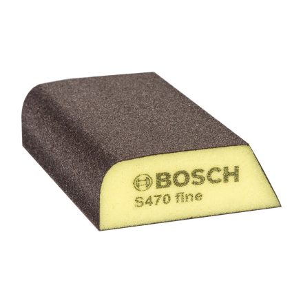 Bosch 2608901168 EXPERT Kombi csiszolószivacs 69x97x26mm finom (kerekitett; c.sárga)