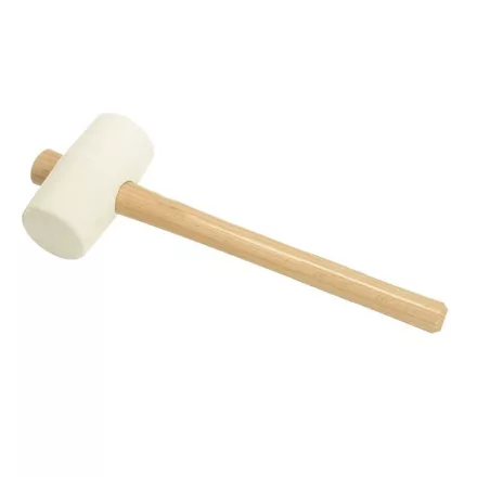 Z-TOOLS Gumikalapács fa nyéllel, FEHÉR, 65mm/680g  041202-0006