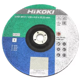   Hikoki  4100235 Tisztítótárcsa 230x6,0x22,2mm, domborított, FÉM