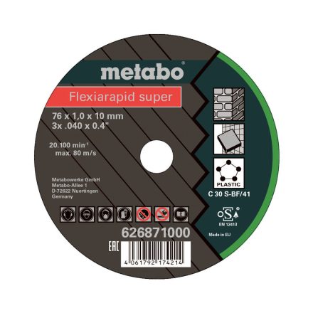 METABO  626871000 Flexiarapid Super 76x1,0x10,0 mm Universal 5db/csom