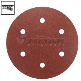   Dedra DED7749C6 Tépőzáras falcsiszolópapír kerek, 6furatos, 225mm A240  /5db