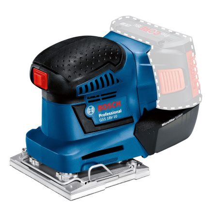 Bosch GSS18V-10 Akkus rezgőcsiszoló 18V akku és töltő nélkül 06019D0200