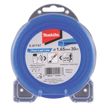Makita  E-01747 Damil 1,65mm (30m), kék, négylevelű