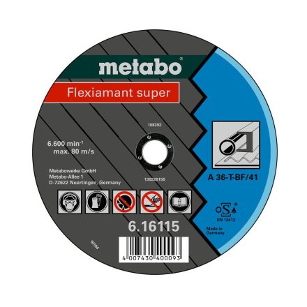 Metabo  616111000 Flexiamant super vágótárcsa 180x2,0x22,23mm FÉM/ACÉL