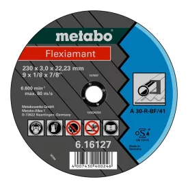   Metabo  616127000 Flexiamant vágótárcsa 230x3,0x22,23mm FÉM/ACÉL