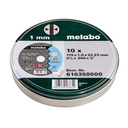 <METABO  616358000 Vágókorong Promotion 115x1,0x22,23 10db/csomag