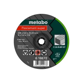   Metabo  616672000 Nagyolótárcsa Flexiamant super 230x6,0x22,2 Kő