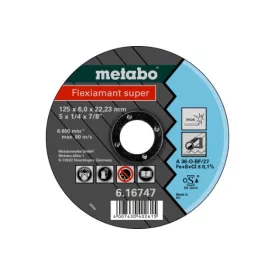   METABO  616747000 Tisztítókorong Flexiamant super 125x6,0x22,2 Inox