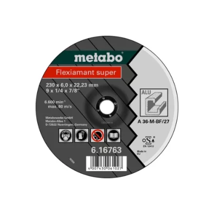 Metabo  616749000 Nagyolótárcsa Flexiamant super 125x6,0x22,2 Alu