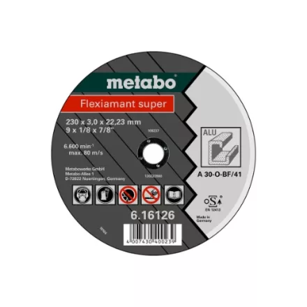 Metabo  616751000 Vágókorong Flexiamant super 115x2,5x22,2 Alu