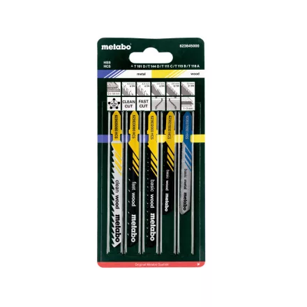 Metabo  623645000 Szúrófűrészlap készlet 2, Fa+Fém+Műa. 5db/csomag