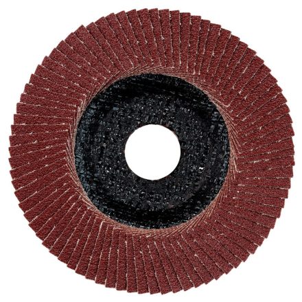 Metabo  624398000 Lamellástárcsa ferde kivitel, 125x22,23mm P120 F-NK, ACÉL/FA/MŰANYAG