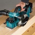 Makita  DKP181RTJ Akkus gyalu 82mm AWS 18V LXT 5,0Ah MAKPAC koffer