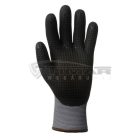 Munkavédelmi  Kesztyű Eurolite 15N606D fekete nitril mártott, pöttyözött tenyér 1NIDG09  9/L