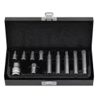 YATO Sűrű torx (spline) bitkészlet 1/2"-os bittartóval, 11 részes, M5-M12  (YT-0415)
