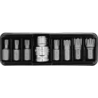 YATO Lekerekített torx (ribe) bitkészlet 1/2"-os bittartóval, 8 részes, M5-M14  (YT-0418)
