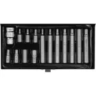 YATO Imbusz (hex) bitkészlet 1/2"-os bittartóval, 15 részes, H4-H12  (YT-0413)