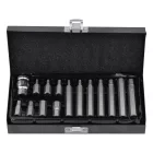 YATO Imbusz (hex) bitkészlet 1/2"-os bittartóval, 15 részes, H4-H12  (YT-0413)