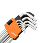 KENDO TORX kulcs készlet 9 részes T10-T50 CrV No. 20741  040208-0741